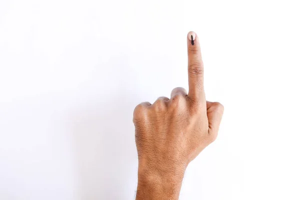 Indian Voter Hand Voting Sign — Stockfoto