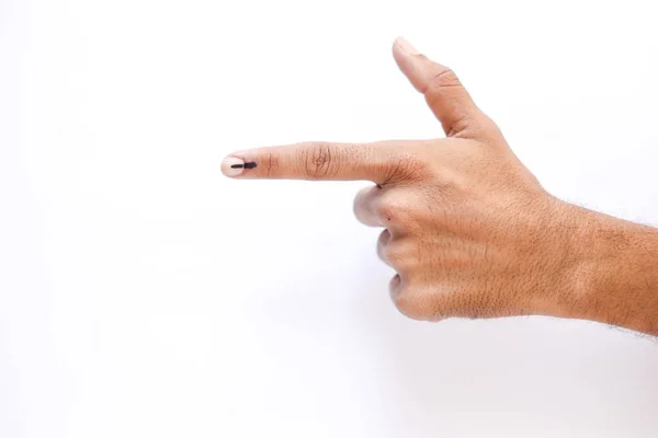 Indian Voter Hand Voting Sign — Stock Photo, Image