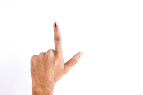 Indian Voter Hand Voting Sign — Stockfoto