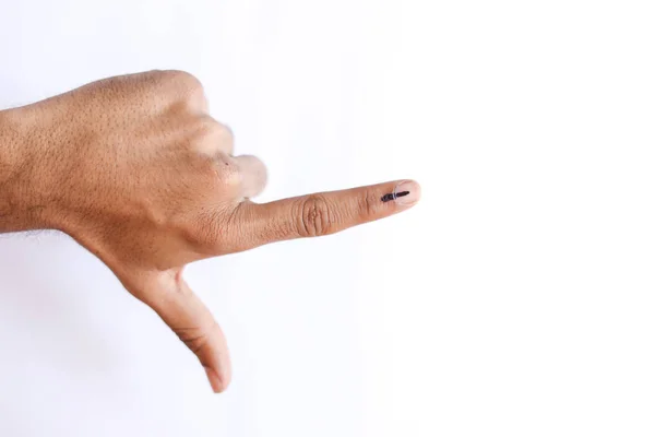 Indian Voter Hand Voting Sign — Stock fotografie