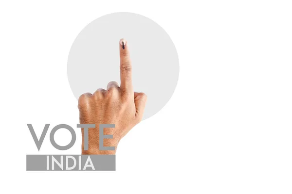 Indian Voter Hand Voting Sign — Stockfoto
