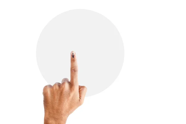 Indian Voter Hand Voting Sign — Stock Photo, Image