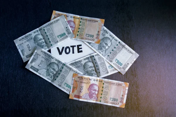 Concept Showing Cash Vote — Foto Stock