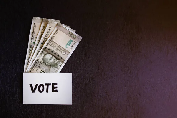Concept Showing Cash Vote — Stok fotoğraf
