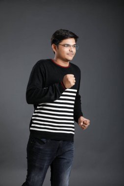 Young indian man runing