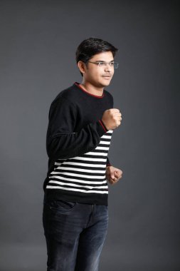 Young indian man runing