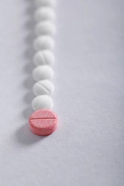 Таблетки Медицини Білому Тлі Аптечна Тема — стокове фото