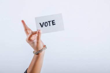 Indian Voter hand with voting sign after casting vote in election