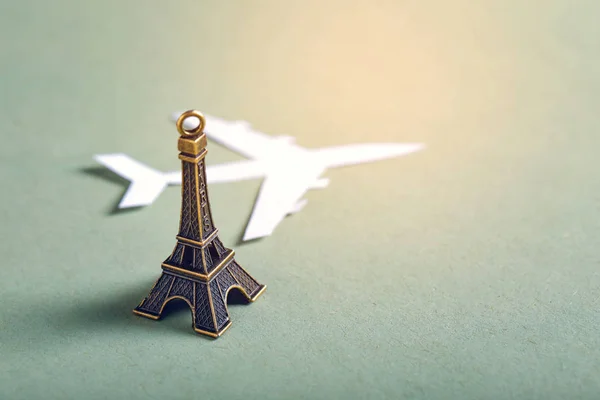 Travel Concept Eiffel Tower Miniature — Photo