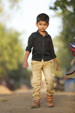 Cute Indian child with multiple expression 