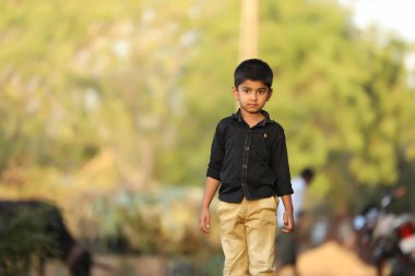 Cute Indian child with multiple expression 