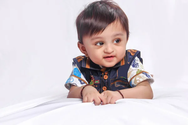 Cute Indian Baby Boy Smiling — Stockfoto