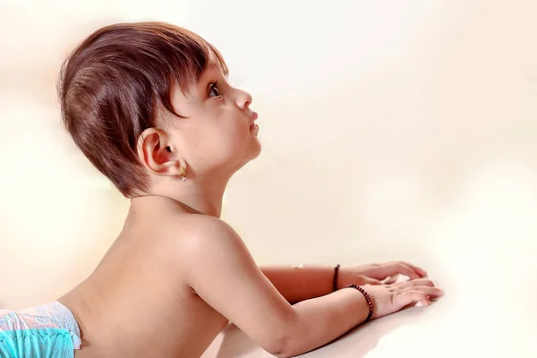 Cute Indian Baby Boy Diaper — Fotografia de Stock