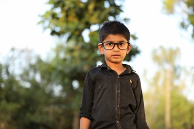Cute Indian child with multiple expression 