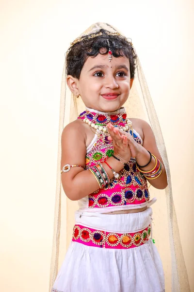 Cute Indian Little Girl Child — Stock fotografie