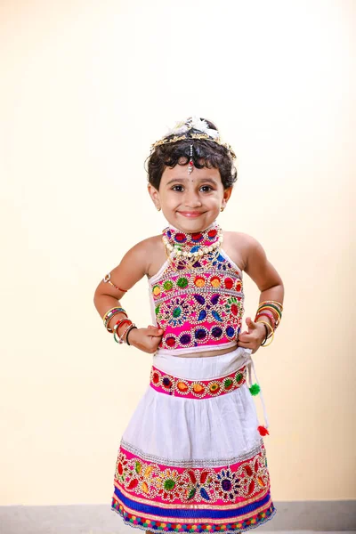 Cute Indian Little Girl Child — Fotografia de Stock