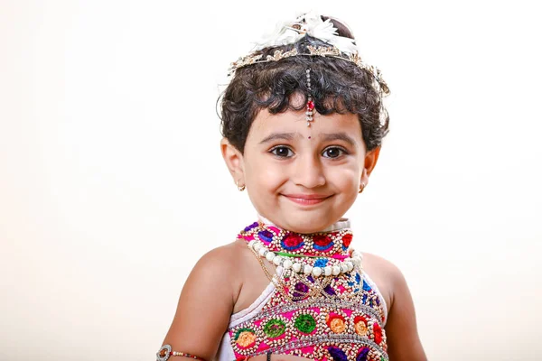 Cute Indian Little Girl Child — Stock fotografie