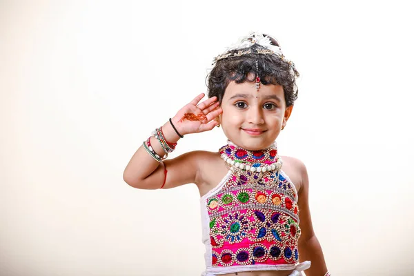 Cute Indian Little Girl Child — Fotografia de Stock