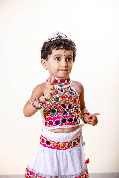 Cute Indian Little Girl Child — стокове фото