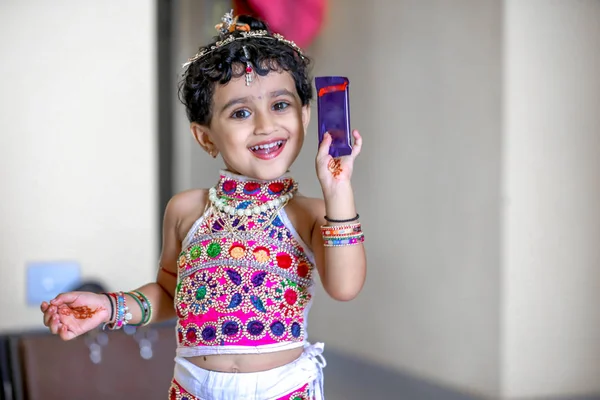 Cute Indian Little Girl Child — Foto de Stock
