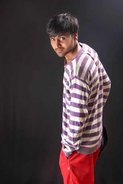 Young Indian Man Wearing Cap — Stockfoto