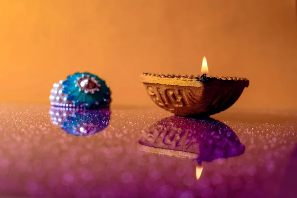 Indian Festival Diwali Lampada Diwali — Foto Stock