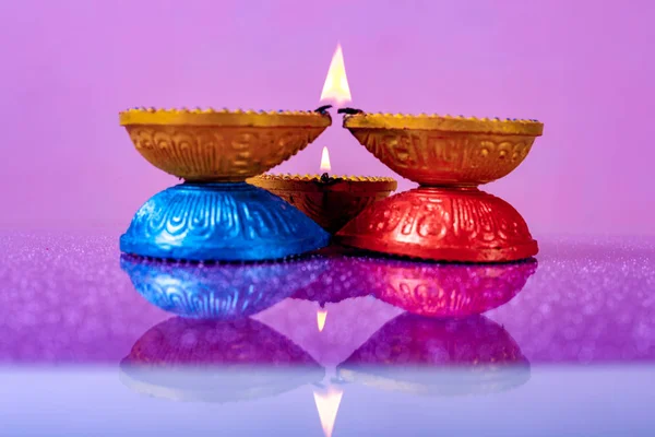 Indian Festival Diwali Lampada Diwali — Foto Stock