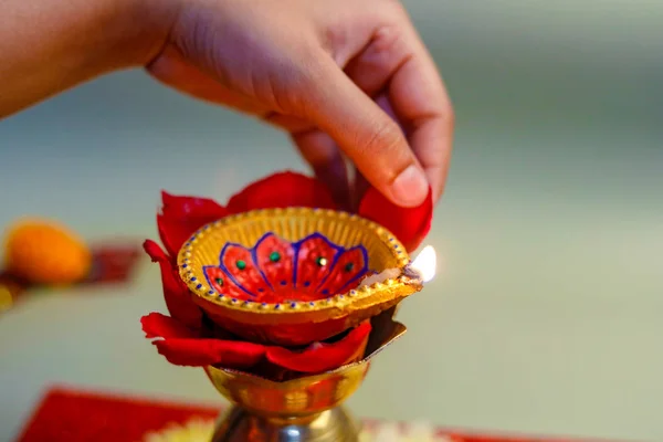 Indian Festival Diwali Diwali Lamp — Stock Photo, Image