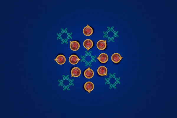 Indian Festival Diwali Lamp Design — Φωτογραφία Αρχείου