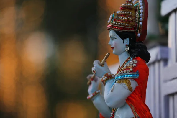 Closeup Radha Krishna Idol — стокове фото