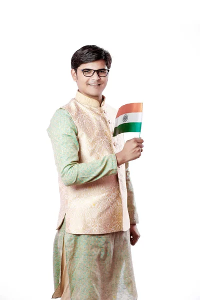 India Joven India Bandera — Foto de Stock