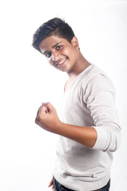 Young Indian / Asian collage student on t shirt