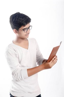 Indian collage boy in study