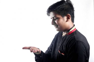 Young Indian / Asian collage student on t shirt