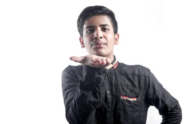 Young Indian / Asian collage student on t shirt