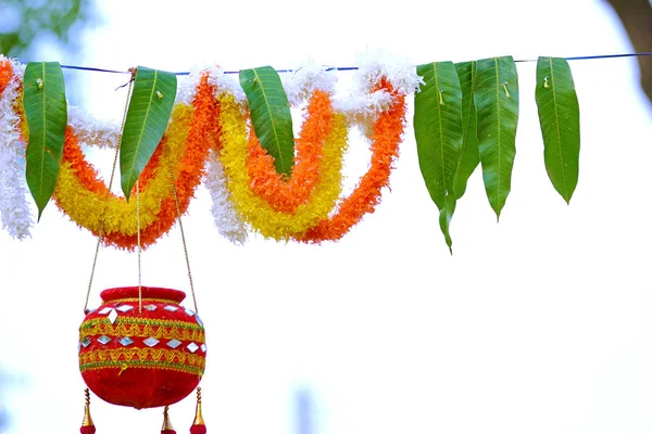 Fotografia Dahi Handi Festiwalu Gokulashtami Indiach Który Jest Dniem Narodzin — Zdjęcie stockowe