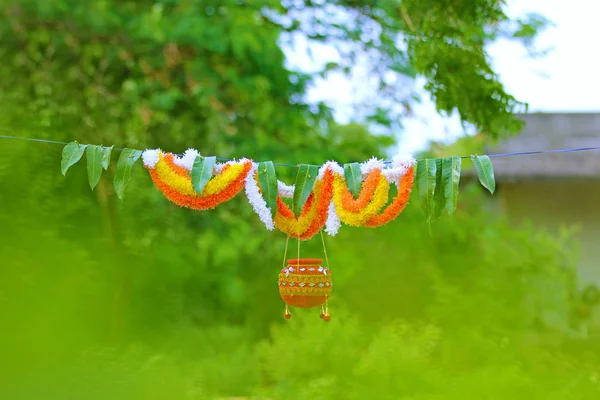 Photograph Dahi Handi Gokulashtami Festival India Which Lord Shri Krishna — Stock Photo, Image