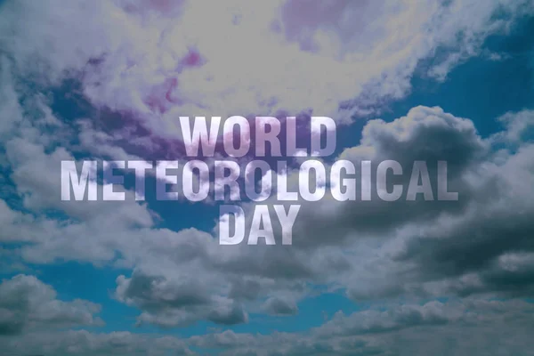 World meteorological day , weather report