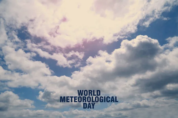 World meteorological day , weather report