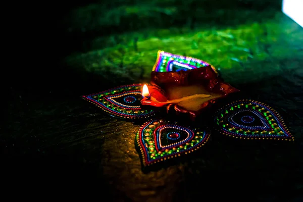 Индийский Фестиваль Лампы Дивали — стоковое фото