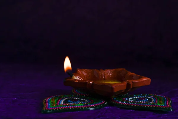 Індійський Фестиваль Дівалі Лампа — стокове фото