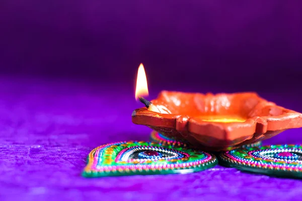 Festa Indiana Lampada Diwali — Foto Stock