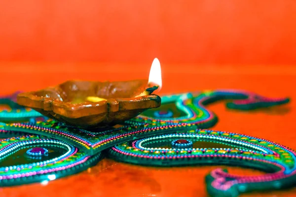 Festa Indiana Lampada Diwali — Foto Stock