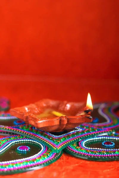 Festa Indiana Lampada Diwali — Foto Stock