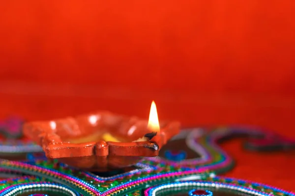 Festa Indiana Lampada Diwali — Foto Stock