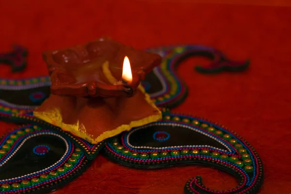 Indiai Fesztivál Diwali Lámpa — Stock Fotó
