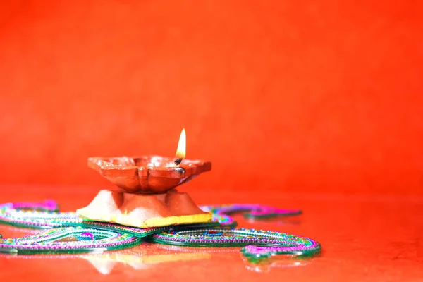 Festa Indiana Lampada Diwali — Foto Stock