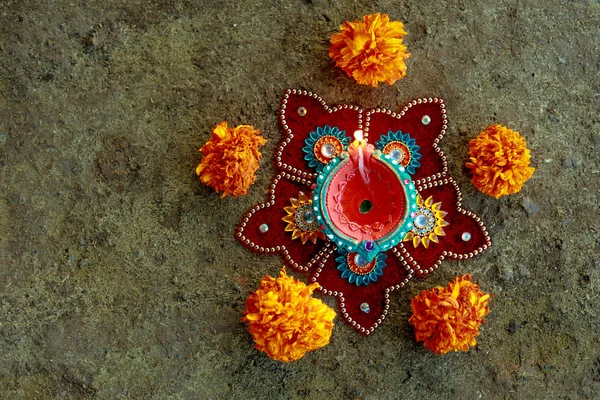 Indiase Festival Diwali Lamp — Stockfoto