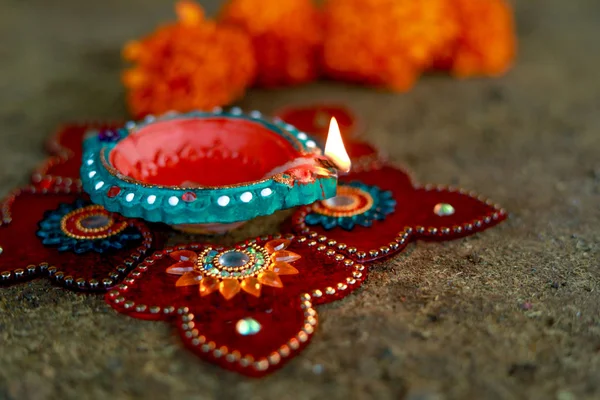 Indisk Festival Diwali Lampe – stockfoto