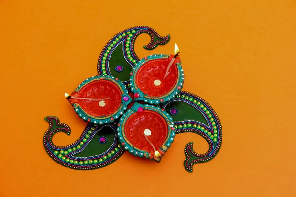 Indiase Festival Diwali Lamp — Stockfoto